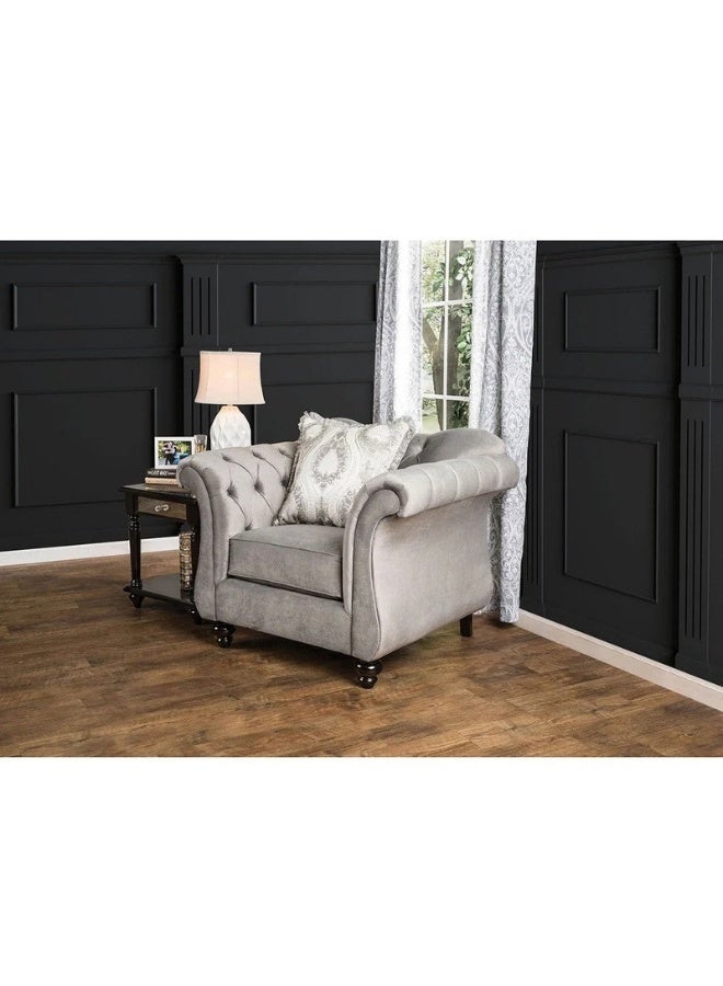 كستم ديكو أريكة فاخرة من القماش الموكا الفاتح بتصميم ملكي - أريكة مُنجدة مُخصصة لغرفة المعيشة، بتصميم أنيق وراحة فائقة - Image 4