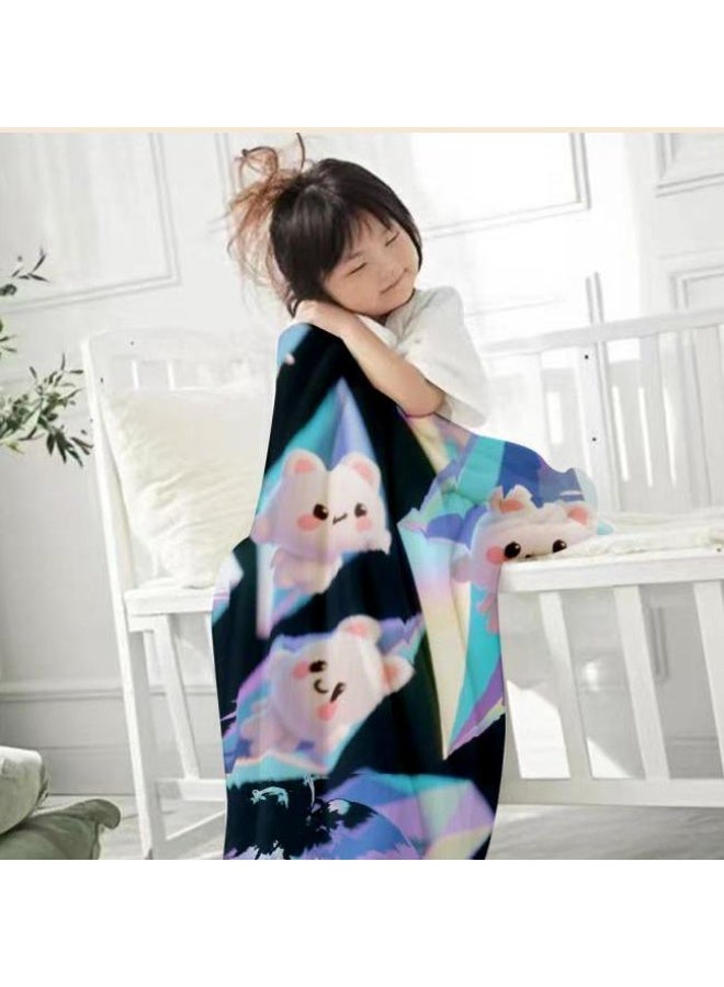 general Flannel thin blanket (warm and comfortable, suitable for sleep, gaming, dust removal and sandproof) 150cm*200cm - 966 - Image 3