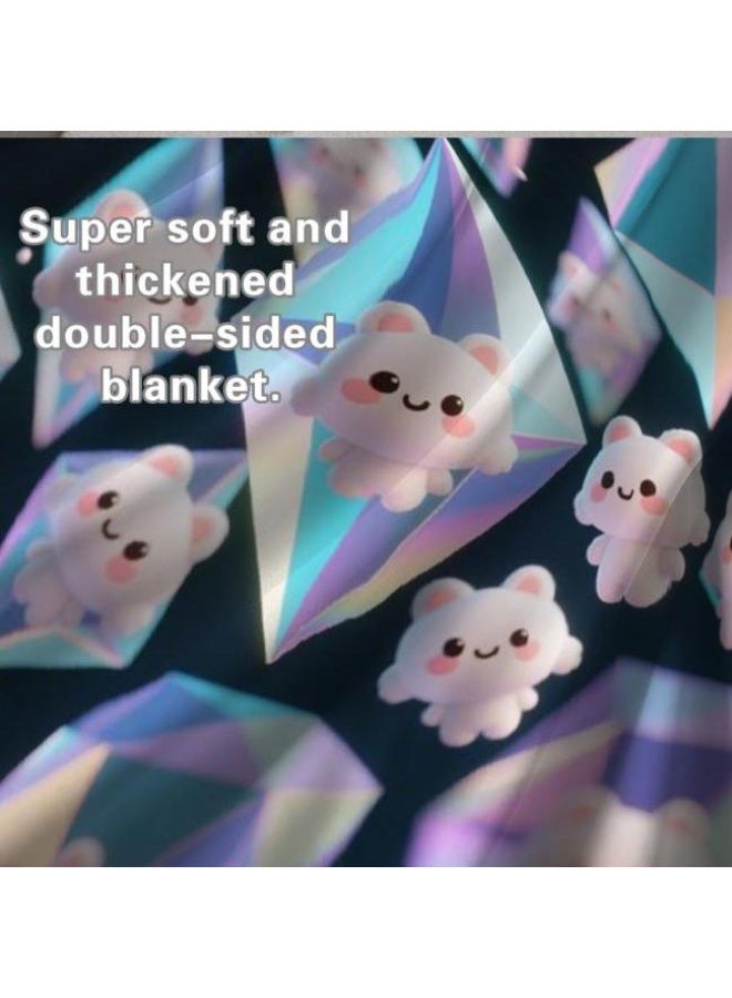 general Flannel thin blanket (warm and comfortable, suitable for sleep, gaming, dust removal and sandproof) 150cm*200cm - 966 - Image 1