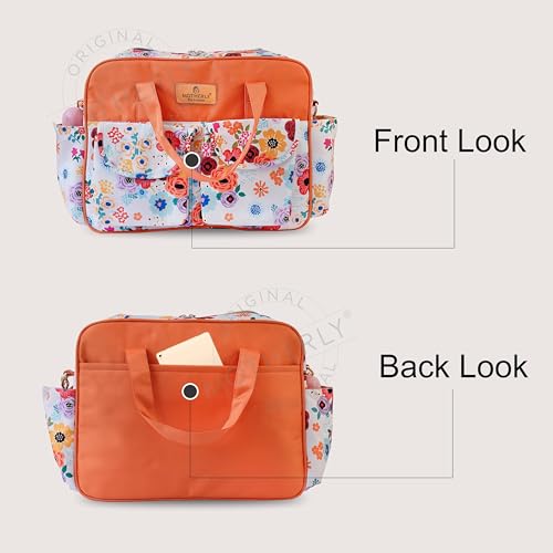 Motherly Grace Tote Diaper Bag for Mothers for Travel with Changing Mat and 6-Month Warranty | Maternity Hospital Bag for Newborn | Water-Resistant Baby Bag for mom -Garden Glam - Image 2