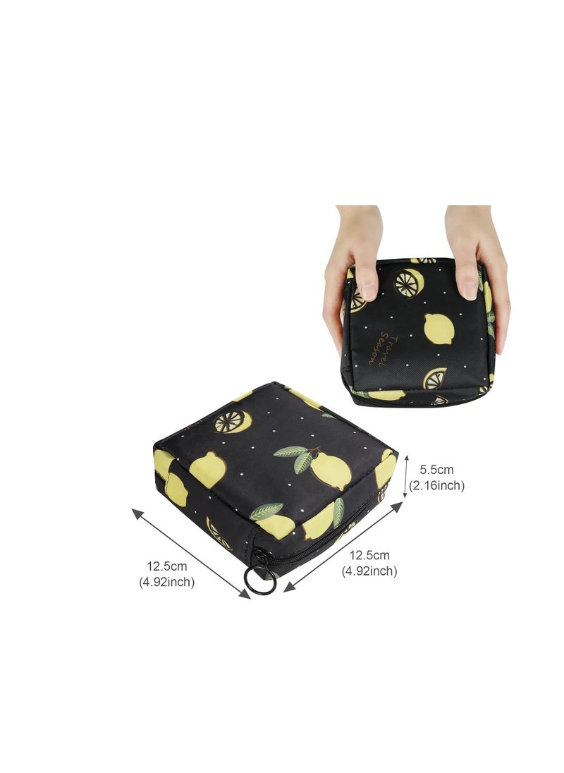 Generic - Portable Reusable Nylon Zipper Sanitary Pads and Menstrual Cups Storage Organizer Bag for Girls Women 2pcs Green Comeos Sharp - Image 1