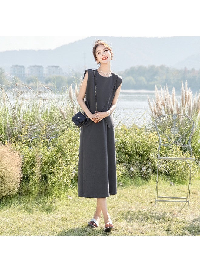 Cypress House 2025 Summer New Women's Round Neck Top With High-waist Skirt Two-piece Set - Image 3
