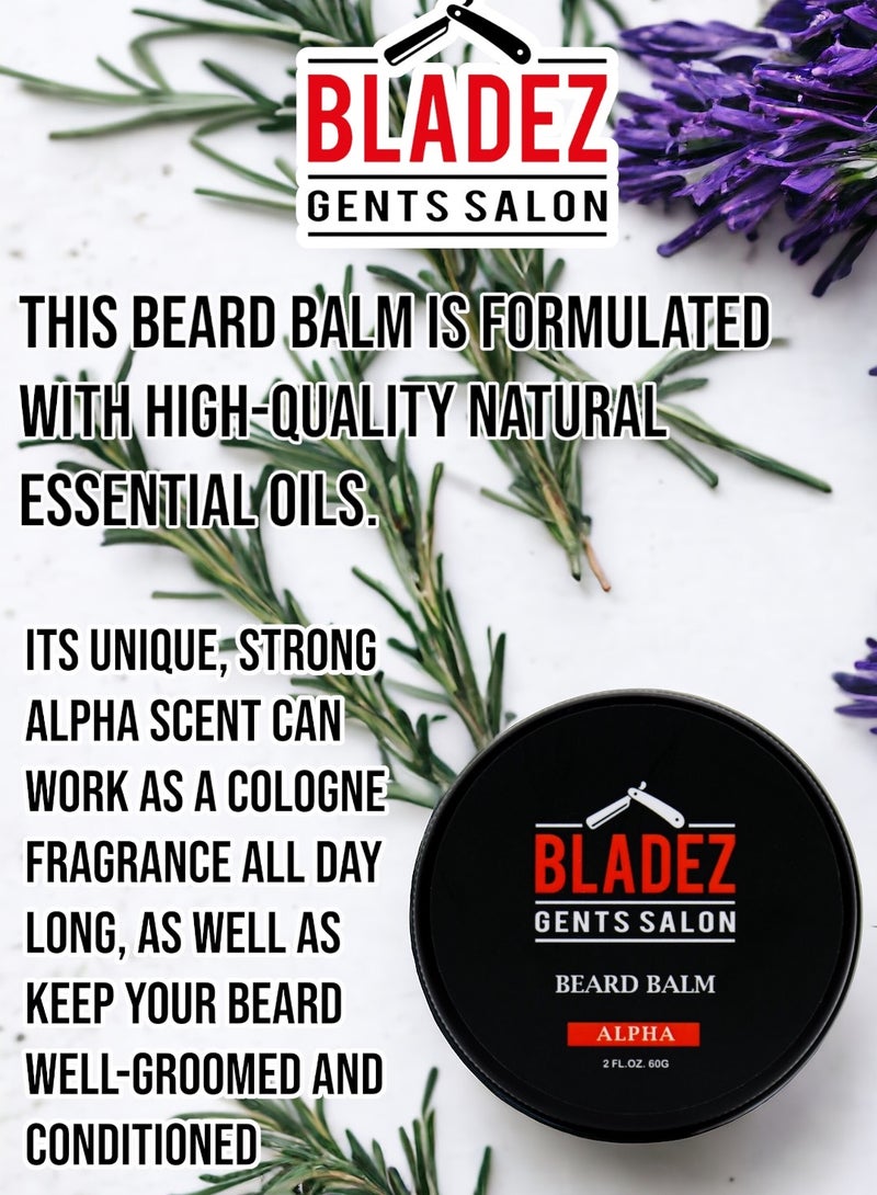 Bladez Gents Salon Alpha Beard Balm, Best Natural Based Beard Care Product, Bladez Professional Beard Care Line - Image 3