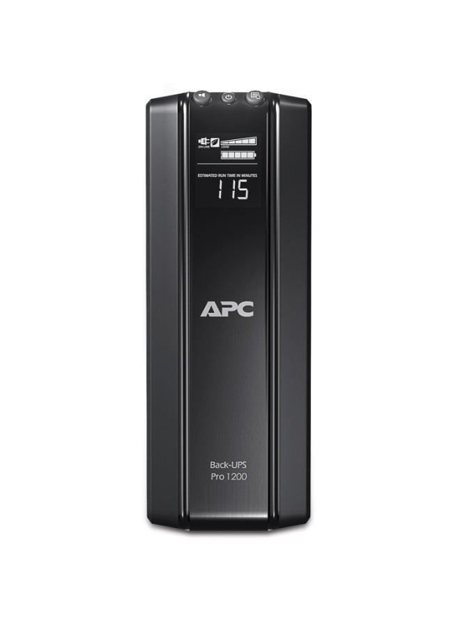APC Backups UPS Pro 1200VA / 720W Tower (Renewed) BR1200GI 230V 10x IEC C13 Outlets (5 Battery Backup + 5 Surge) AVR LCD Display - Image 1