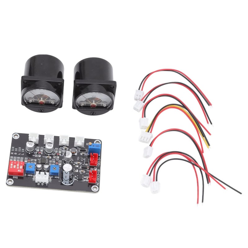 قطعتان لوحة مقياس VU مع لوحة قيادة 12 فولت 18 فولت مؤشر صوتي للاستوديو المنزل السيارة - Image 1