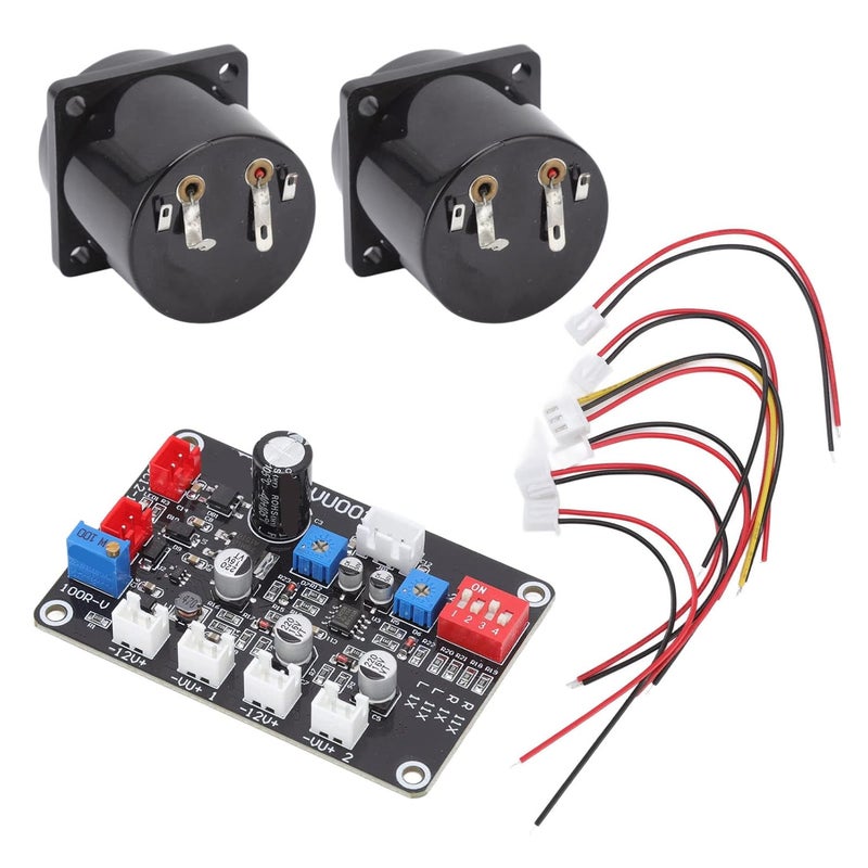 قطعتان لوحة مقياس VU مع لوحة قيادة 12 فولت 18 فولت مؤشر صوتي للاستوديو المنزل السيارة - Image 4