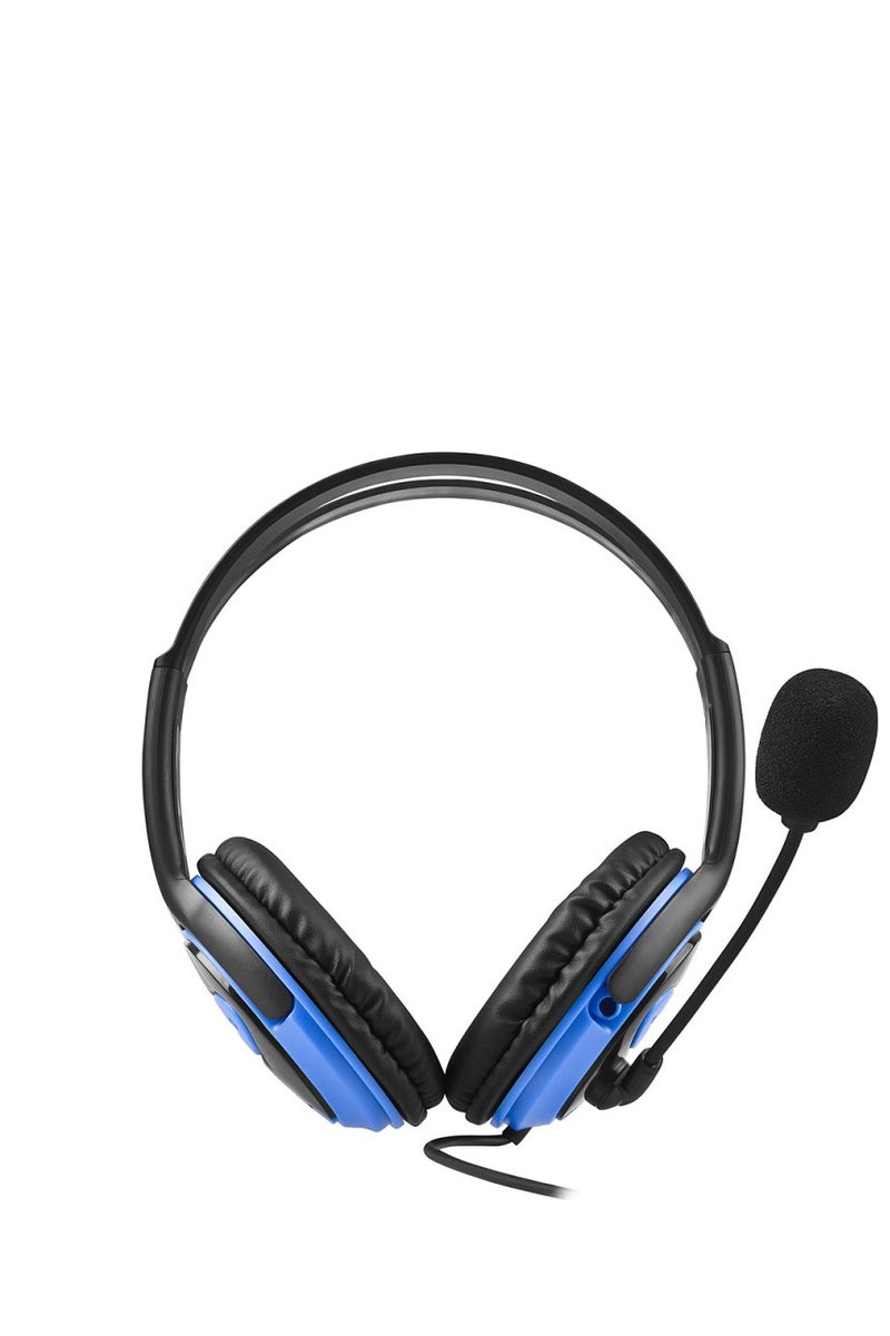 PUBG Video Game Headset Wired Easy-to-Connect with Microphone Volume Control and Noise Reduction Blue - Image 1