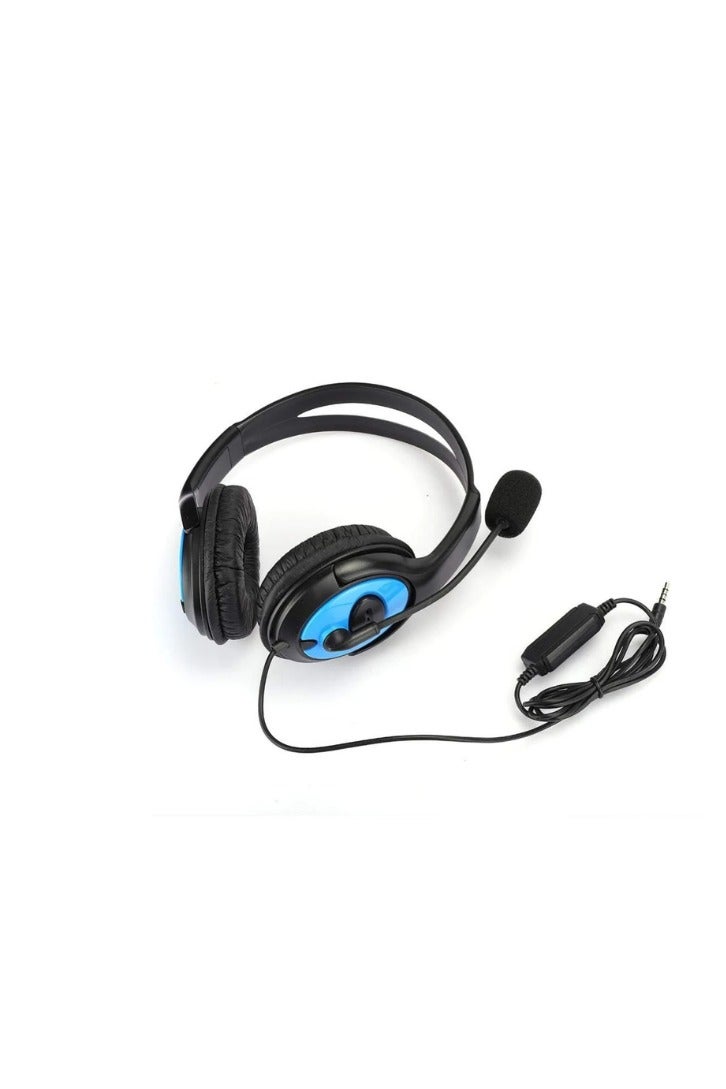 PUBG Video Game Headset Wired Easy-to-Connect with Microphone Volume Control and Noise Reduction Blue - Image 4