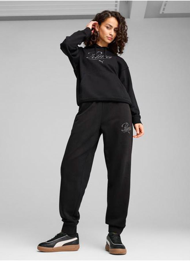 PUMA - Essential Script Comfort Sweatpants - Image 1
