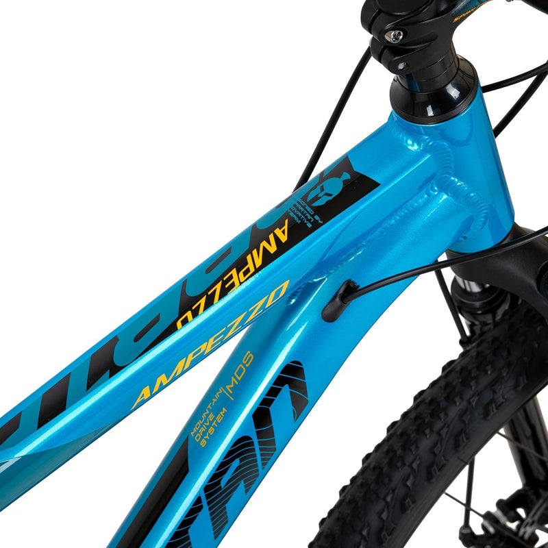 Spartan 27.5-Inch Ampezzo Road Bike | 27.5-Inch Wheel Size | Alloy Frame | Shimano 21-Speed Drivetrain | Front Suspension, Disc Brakes & Double Wall Rims – Trail-Ready MTB | Blue Chill - Image 3
