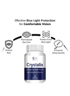 ANC ANC Crystalix Eye Supplement Lutein, Zeaxanthin, Vitamin A, Vitamin B2, Vitamin E Support Eye Health, Helps in Improve Vision, Kids & Adults, Digital Safe Guard, Blue Light, Veg 60 Capsules-Pack of 3  - Image 4