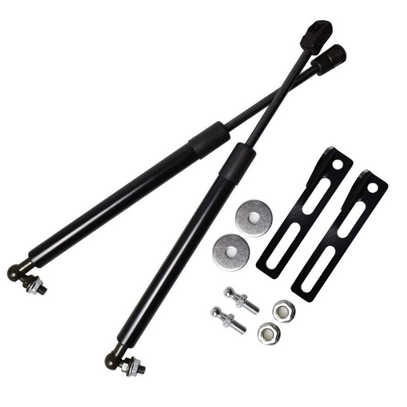 KUNSYOUKIM Lift Supports for Toyota RAV4 (XA40) 2012-2018 Front Bonnet Hood Gas Charged Shock Dampers (2 PCS) - Normal Black - Image 5