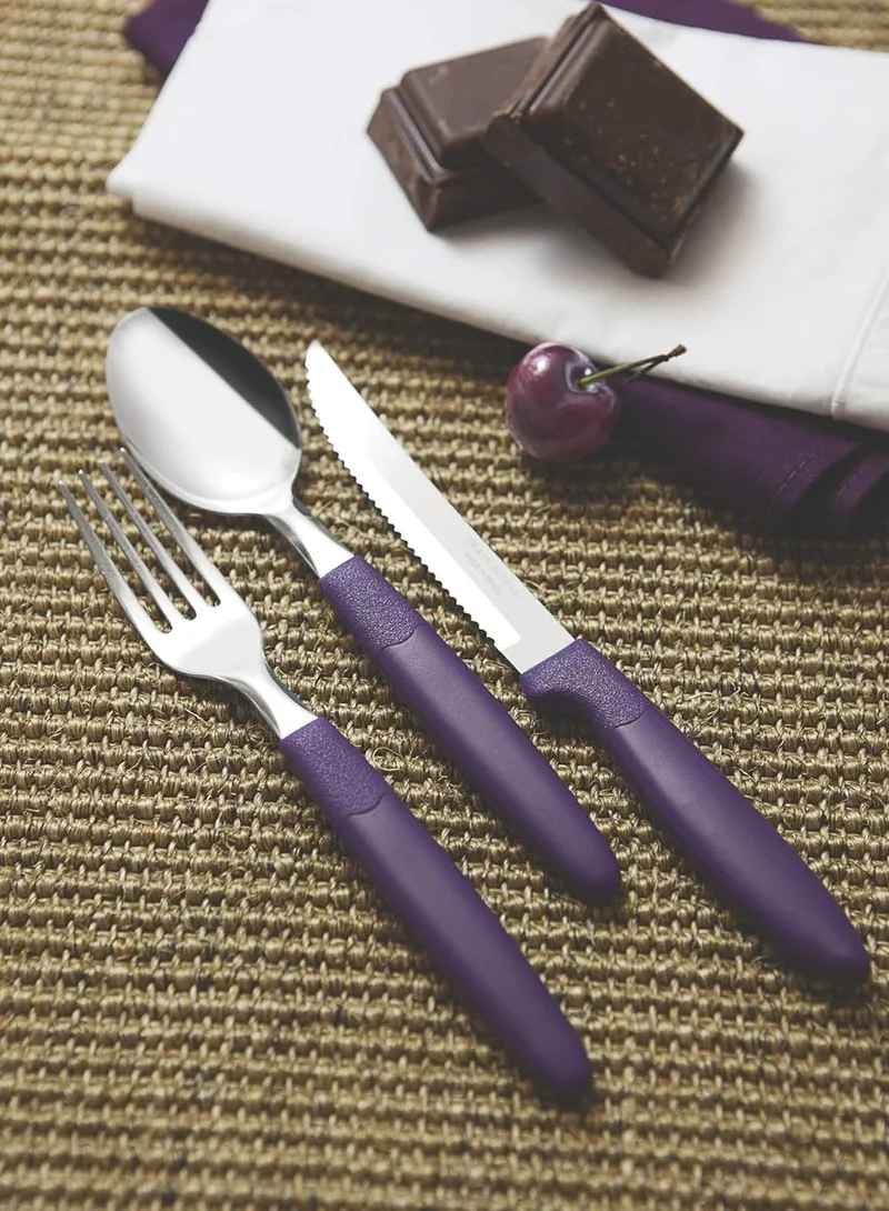TRAMONTINA Tramontina Ipanema Stainless Steel Table Fork with Purple Polypropylene Handle