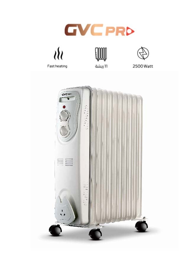جي في سي برو سخان زيت 11 زعنفة 2500 W GVOR-2011 - Image 2