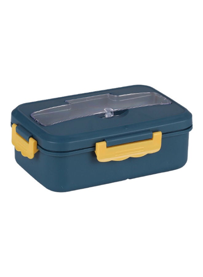 NIBEMINENT Stainless Steel Portable Lunch Box Blue 21.50x7.50x14.50cm - Image 1
