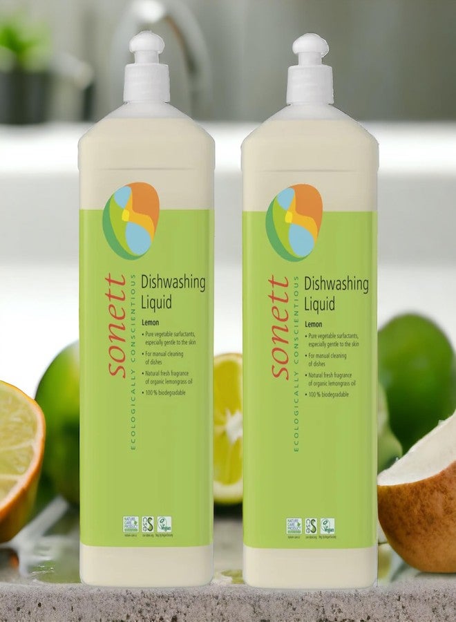 Sonett Organic Dishwashing Liquid Organic 100% Biodegradable (Lemon, 34 Fl.Oz (1 Count)) - Image 4