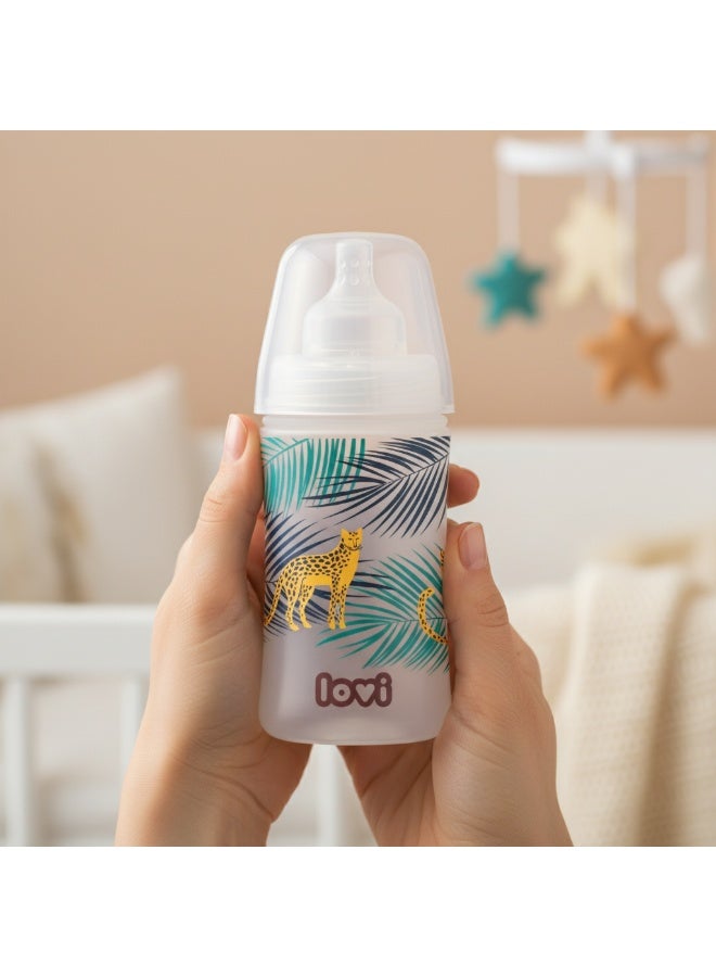لوفي ببرونة لوفي تريندز 250 مل | خالية من مادة BPA | مضادة للمغص | آمنة للرضاعة الطبيعية | من عمر 3 أشهر فما فوق | تصميم الغابة - Image 5