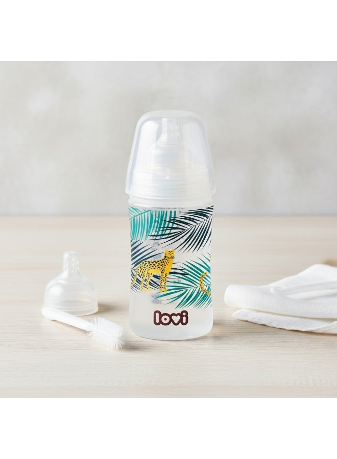 لوفي ببرونة لوفي تريندز 250 مل | خالية من مادة BPA | مضادة للمغص | آمنة للرضاعة الطبيعية | من عمر 3 أشهر فما فوق | تصميم الغابة - Image 4