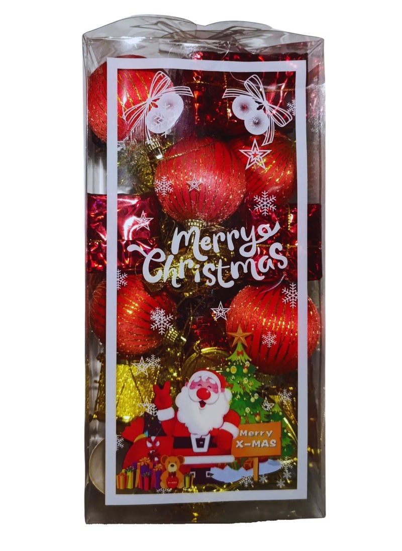 Generic Multicolor multi-Piece Christmas Mix Ornaments Set for Tree Decorations  - Image 3