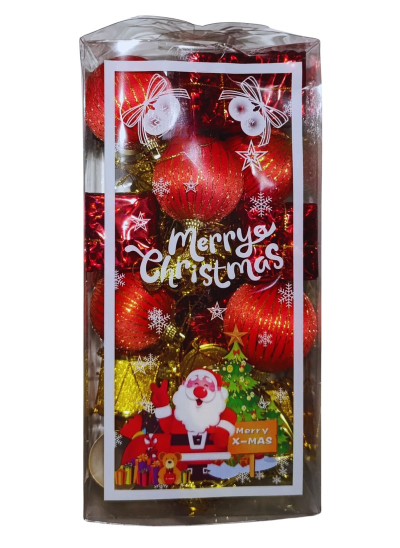 Generic Multicolor multi-Piece Christmas Mix Ornaments Set for Tree Decorations  - Image 4