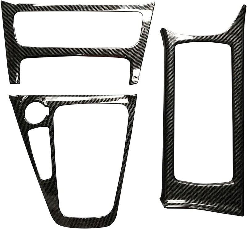 RUIHE 3pc Carbon Fiber Color ABS Inner Gear Shift Panel Cover Trim Fit for Ford Focus 2015 2016 2017 2018 MK3 RS ST LHD - Image 3