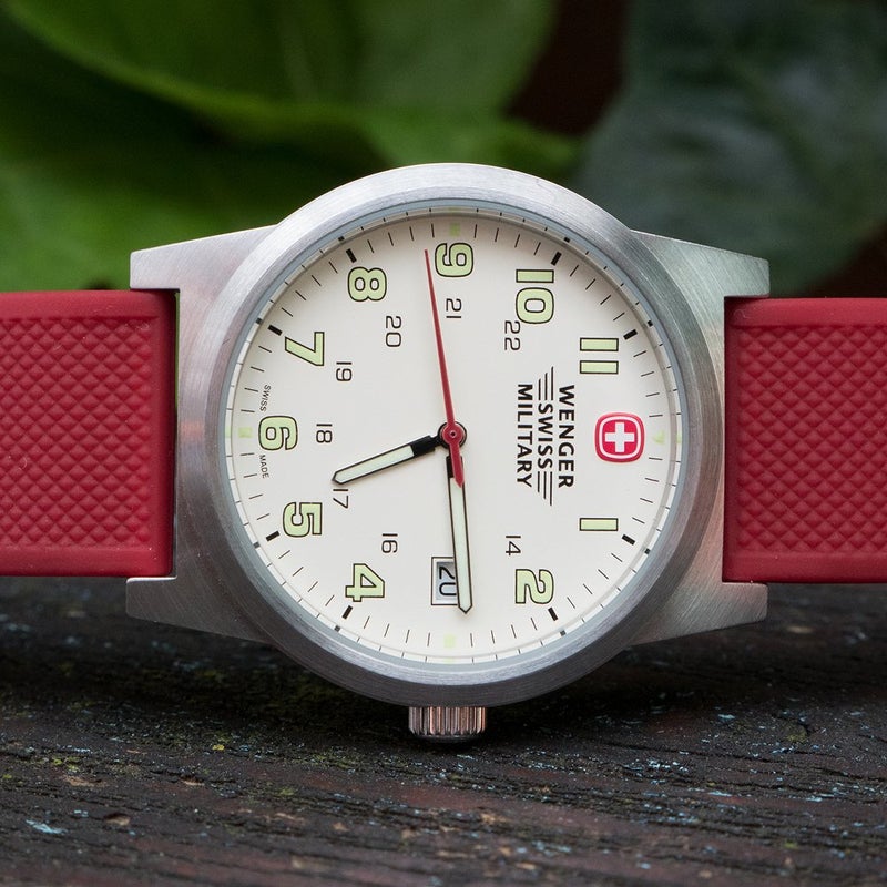 Barton Watch Bands أشرطة ساعة بارتون سريعة الإطلاق من السيليكون النخبة، أحمر قرمزي، 22 مم - Image 5