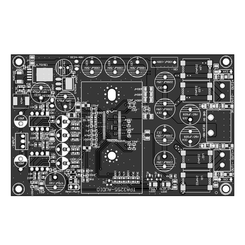600W Audio Amplifier Board: 2.0 Channel, 3.5mm Stereo Input - Compact Design, Immersive Balanced Sound for Home Audio Setup, Speaker Connection - Image 3