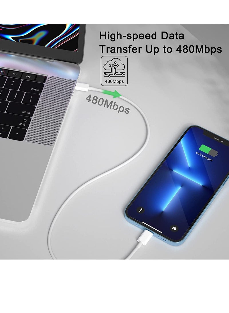 ELTRAZONE - iPhone Charger Cable and Plug, iPhone Fast Charger 20W PD 3.0 USB C Wall Charger Plug with 1M iPhone Fast Charging Cable USB C Fast Charger Compatible with Phone 13 12 11 Pro Max Mini X XR Xs 8 - Image 1