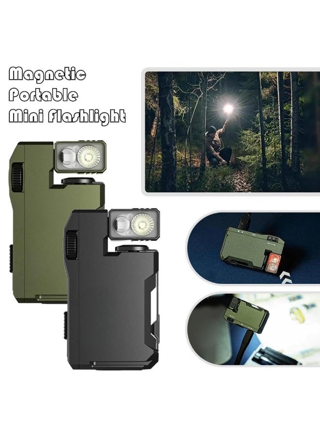 أوشيما G5 قابل للشحن EDC مصباح, 400 لومن, سوبر مشرق 3 أوضاع, قابل للشحن مصباح صغير مع المغناطيس, مصباح IP68 للماء مصابيح مغناطيسية محمولة, مصباح صغير محمولة, الطوارئ والحمل اليومي - Image 3