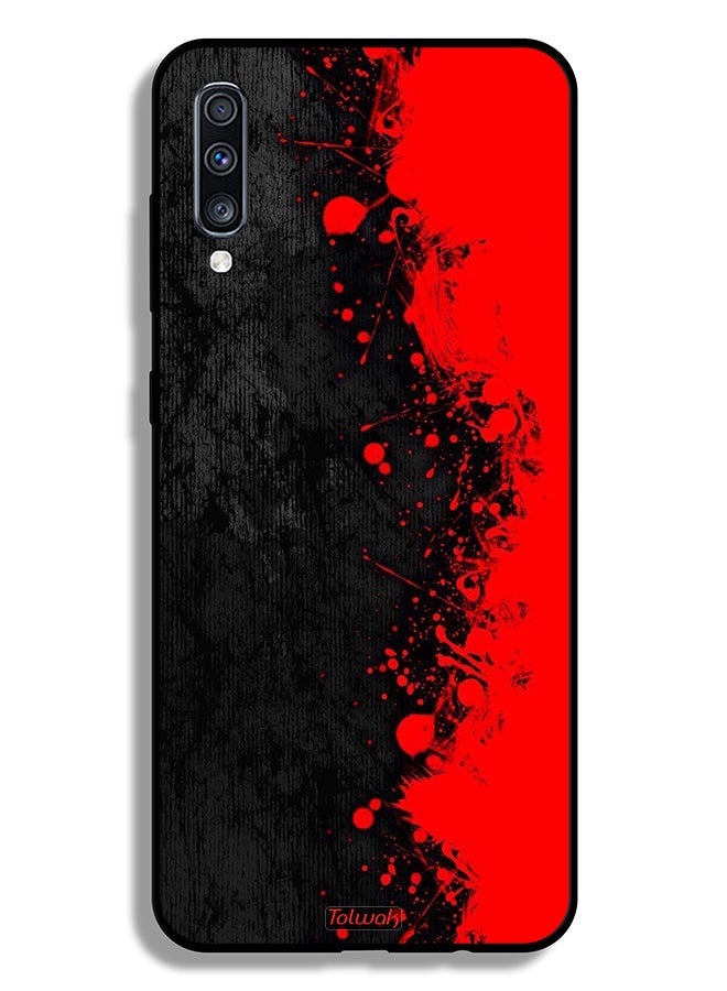 Tolwak Samsung Galaxy A70 Protective Case Cover Paint Abstract Pattern - Image 1