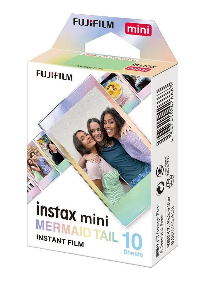 FUJIFILM Fujifilm Instax Mini Mermaid Tail Film, Glitter Style 10 Sheets  - Image 1