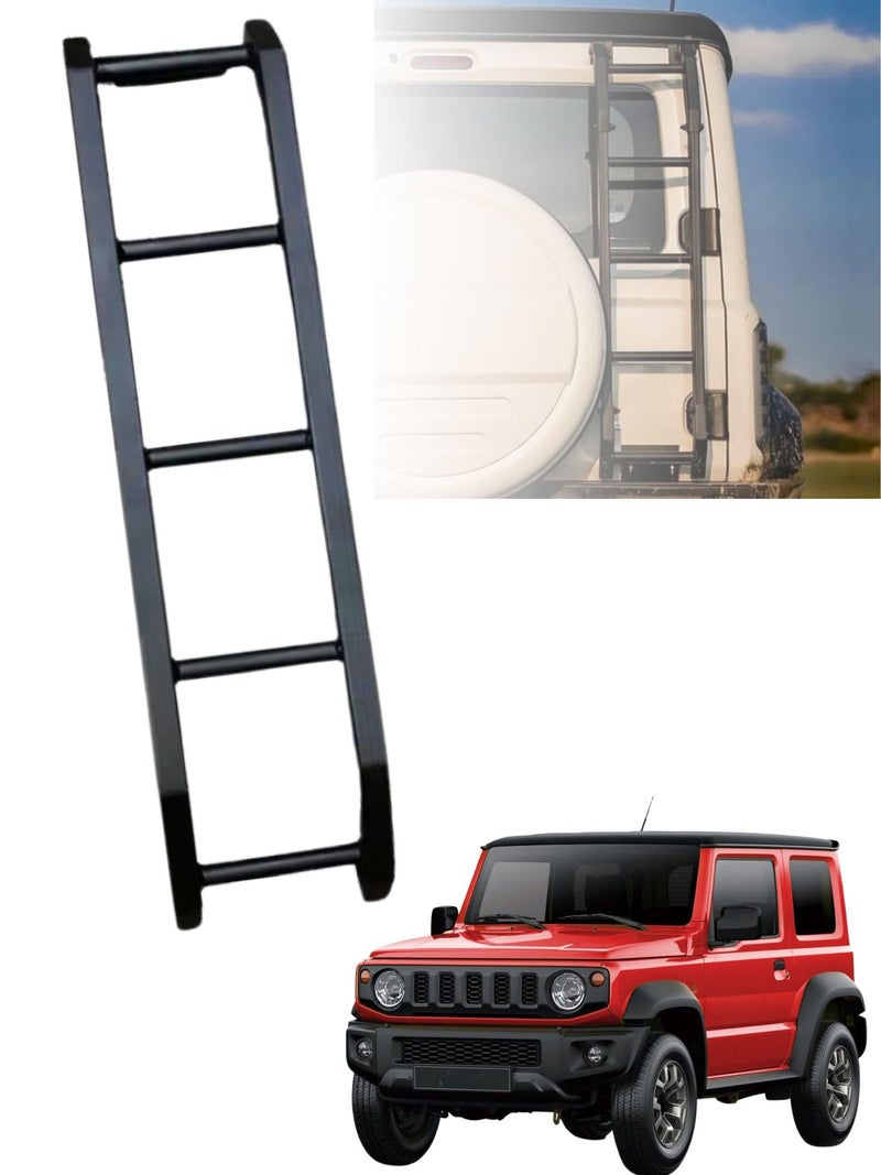 TRX AUTO Premium Rear Ladder Straight Style For Suzuki Jimny 2 Door & Suzuki Jimny 5 Door 2018 To 2025| Suzuki Jimny Compatible Car Accessories | Jimny 2025 accessories - Image 1