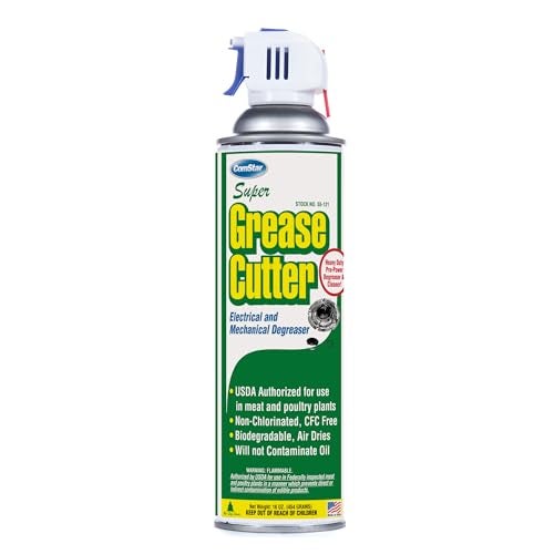 ComStar Super Grease Cutter, Heavy Duty Mechanical Degreaser, USDA Registered Aerosol, No Rinse Formula, Eco-Safe Solvent for Industrial, HVAC, Equipment Cleaning, 16 Ounces (55-121) - Image 1