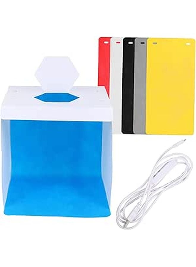 Portable Photography Light Box Studio Kit With LED Strips Background Cloths - Image 1