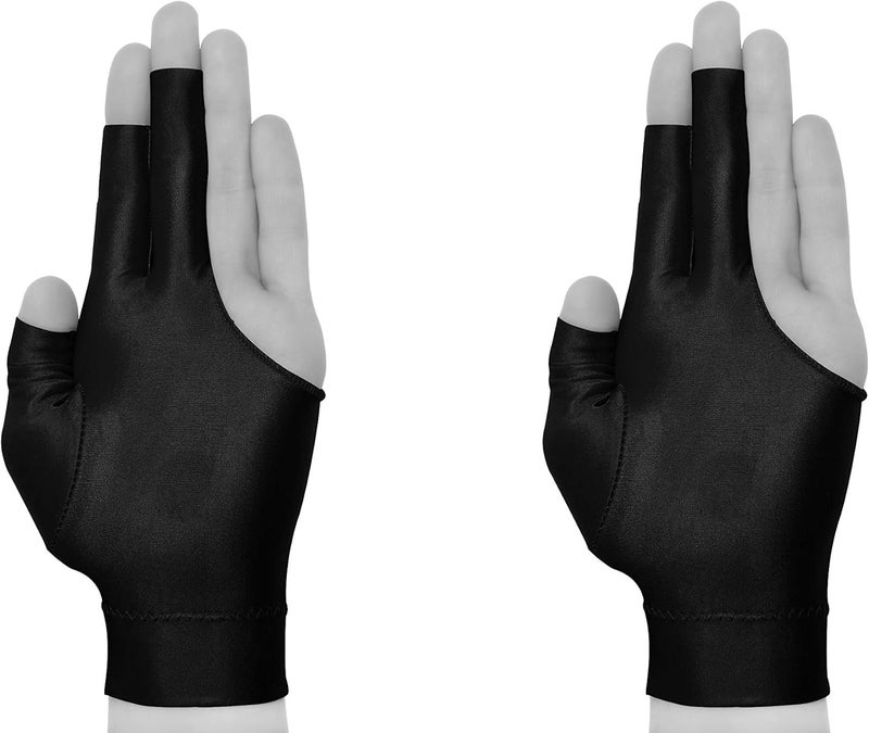 Quality gloves Billiard Quality Pool Cue Billiard Glove - Fits Either Hand - One Size fits All - Choose Your Color - Image 3