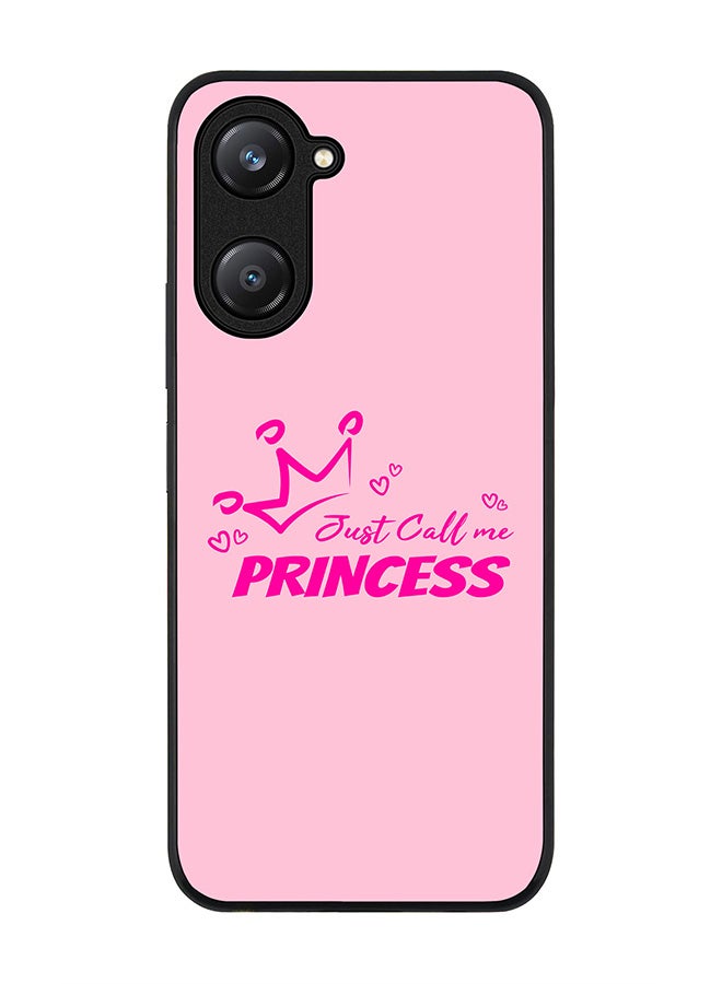 Stylizedd Rugged Black edge case for Vivo Y28s 5G / Vivo Y18 4G /Vivo Y03 4G, Slim fit Soft Case Flexible Anti Drop TPU Gel Thin Cover - Just call me princess - Image 1