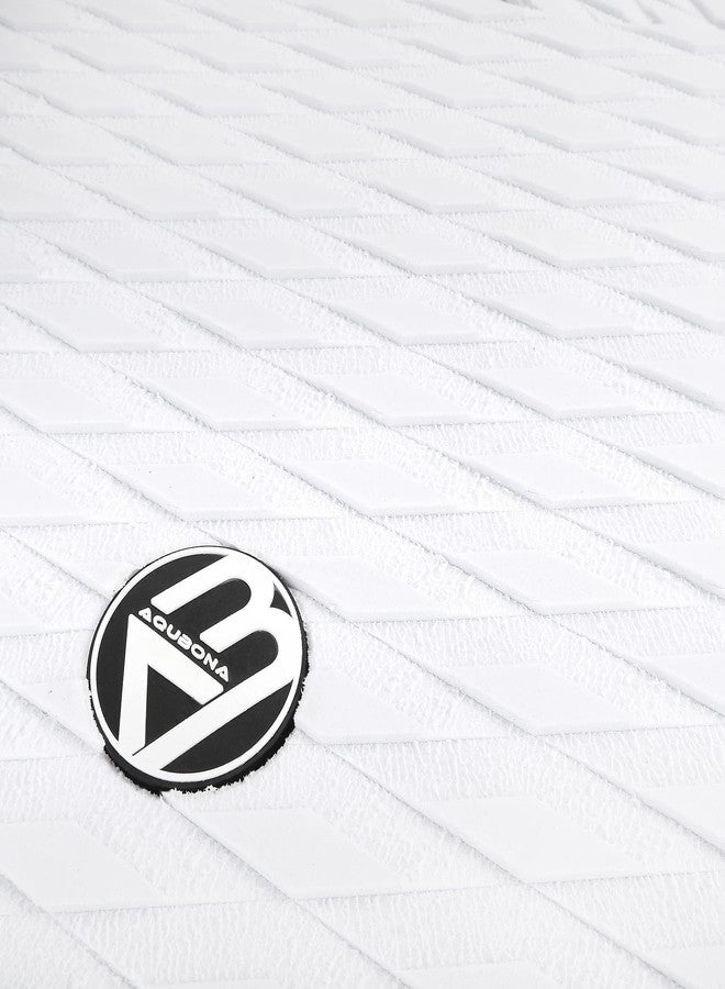 AQUBONA SUP Deck Traction Pad 12 Piece Tail Pads for Stand Up Paddleboard Longboard Surfboard Premium Performance EVA (White) - Image 4