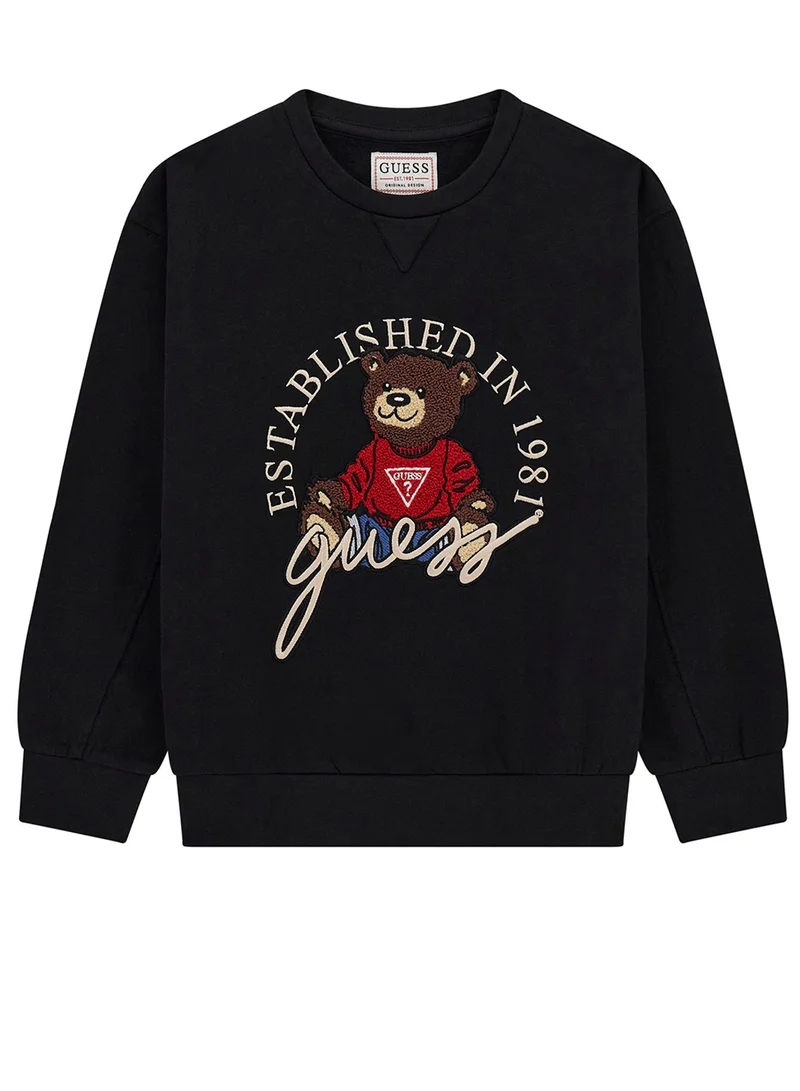 GUESS Kids Graphic Crew Neck Sweatshirt