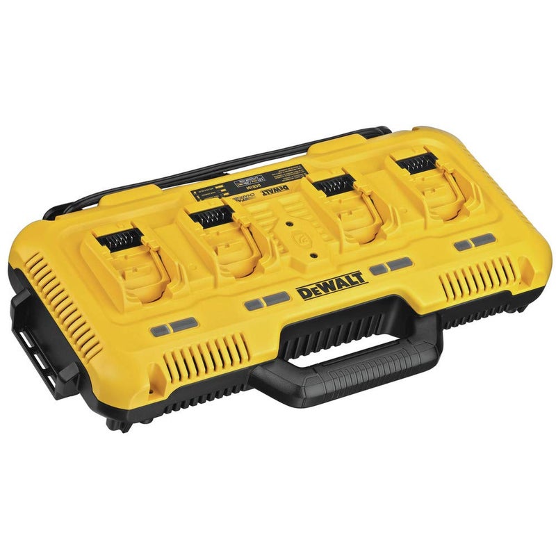 DEWALT 20V MAX* Charger, 4-Port, Rapid Charge (DCB104) , Black/Yellow - Image 1