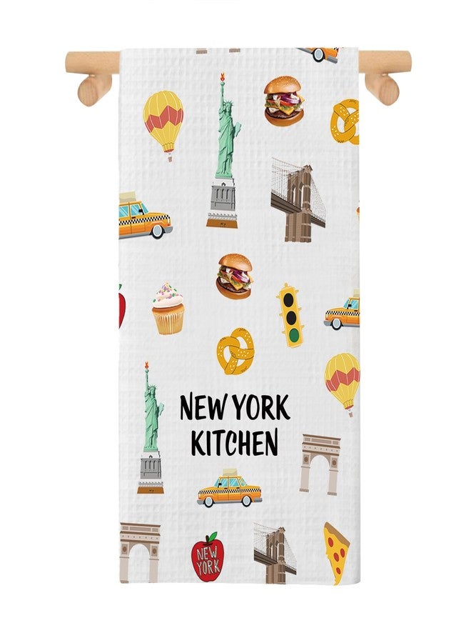 PXTIDY New York City Kitchen Towel - New York Themed Gift - NYC Souvenir Tea Dish Towel (New York Kitchen Towel) - Image 1