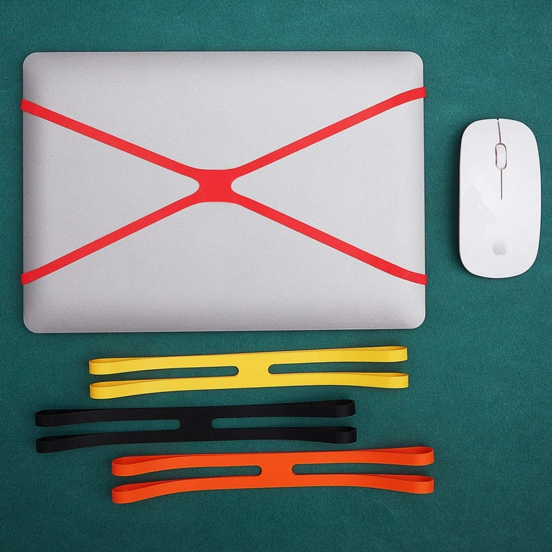 Outus 9 Inch H-Band Silicone Rubber Bands Assorted Color Elastic Rubber Wrapping Bands for Books, Cameras, Art, Cooking, Wrapping, Exercise, Bag Wraps (Multicolour,20) - Image 4