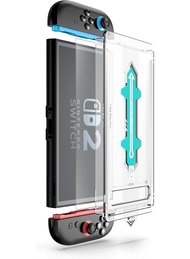 Anti Reflection Screen Protector Compatible For Nintendo Switch 2 Model 2025 [Clearer Than Original Screen] Easy Installation Tool Anti Scratch Hd Clear 2 Pack - Image 2