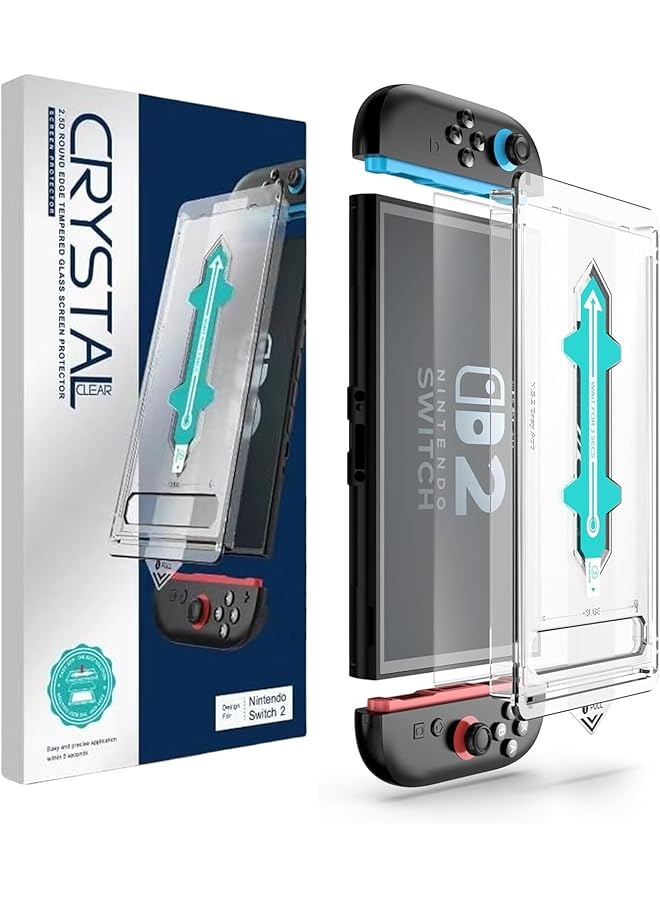 Anti Reflection Screen Protector Compatible For Nintendo Switch 2 Model 2025 [Clearer Than Original Screen] Easy Installation Tool Anti Scratch Hd Clear 2 Pack - Image 1