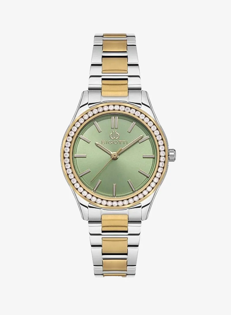 BIGOTTI Bigotti - Raffinato Women Watch | Stainless SteelBrass Case | Analog | Round Dial | Mineral Glass | Japanese Quartz | Water Resistant 30 Meters