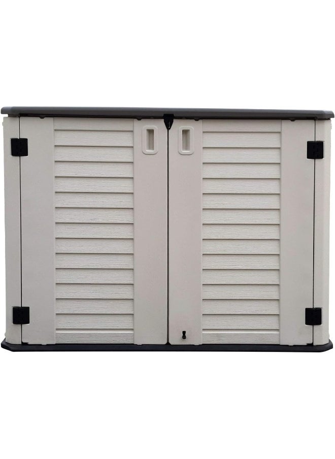 Cameltough - CamelTough Outdoor Storage Cabinet, Heavy Duty, 772 Litres, 5-Year Limited Warranty, Horizontal Shed (Without shelves) - Image 1