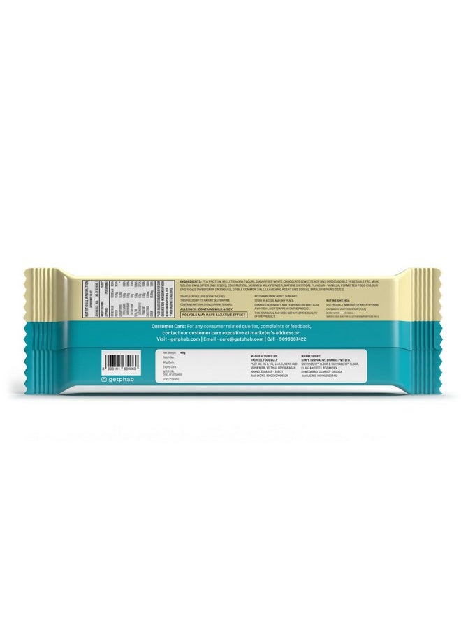 Phab Phab Millet Wafers - Cookies & Cream | 10g Protein | 0 Sugar, No Maida, No Preservatives, No Trans Fat | Millet Goodness (Bajra) | Gluten-Free Healthy Snack | Desk-to-Gym Snack | Pack of 10  - Image 3