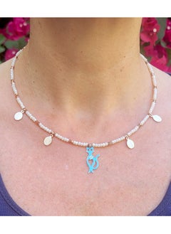 Alwan Crystal Necklace with a Cat Pendant  - Image 3