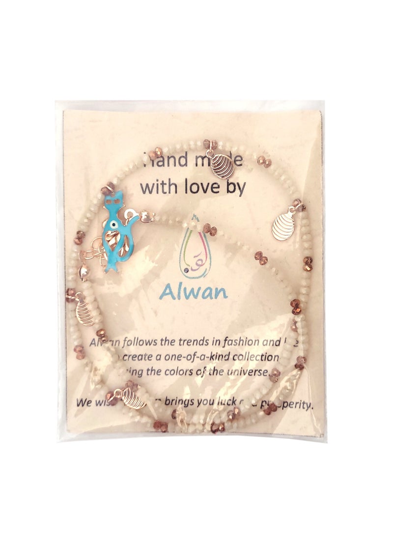 Alwan Crystal Necklace with a Cat Pendant - Image 4