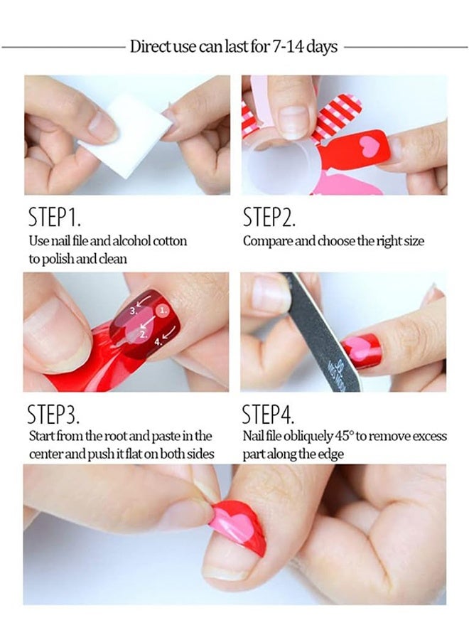 كوانتوم ٦ قطع من ملصقات الأظافر، ملصقات لامعة لتزيين الأظافر، شرائط طلاء أظافر جل ذاتية اللصق للنساء، لتزيين أظافر الحفلات والمناسبات. - Image 5