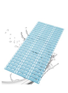 Shower Mat, Non Slip Bathtub Mat Extra Long 35.4x15.7 Inch, Anti Slip Bath Tub Mat with Suction Cups Thickened Bathroom Floor Stall Matt,Eco-Friendly TPE, DIY Tailoring, Blue, 1 Pcs - pzsku/Z7971CAA5E8923301D9A6Z/45/_/1721131657/f43ba6b5-1479-4645-8f1f-5e621ec14621